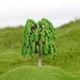 thumbnail image 4 of Wolfast Small Plastic Plant Pots Pointed Green Tree Model Multi-Layer Perspective Tree Sand Table Green Plant Mini Tree Micro Perspective Succulent Flower Pot Flower Pots for Indoor Plants, 4 of 9