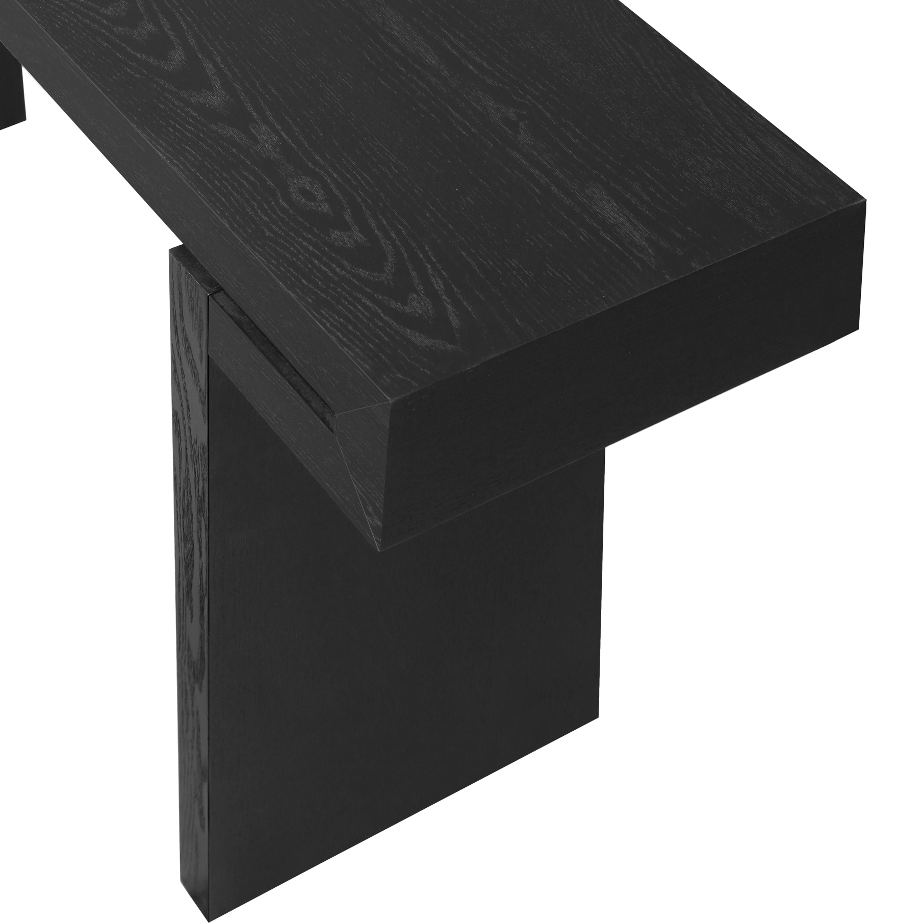 60 Inches Long Console Table, Narrow Sofa Table Behind Couch, Wooden Rectangular Entryway Table, Farmhouse Console Table for Living Room, Black