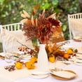 thumbnail image 4 of Ramos de flores artificiales de otoño de Linaichen para bodas de invierno o decoración del hogar (naranja), 4 of 8