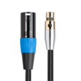 thumbnail image 4 of N4x SA119GXK108BU 3m Mini XLR Female to Male Connector Cable Braided n7j Design 24K Gold Plated Micr, 4 of 5