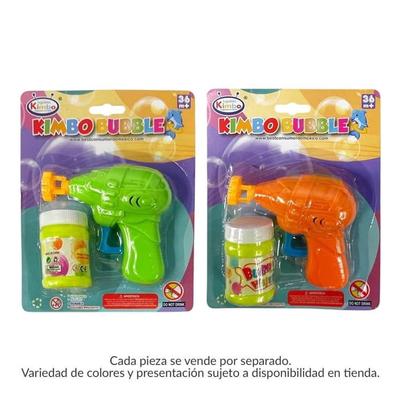Burbujas Prichos Plástico Pistola Burbujas Multicolor 2 Piezas