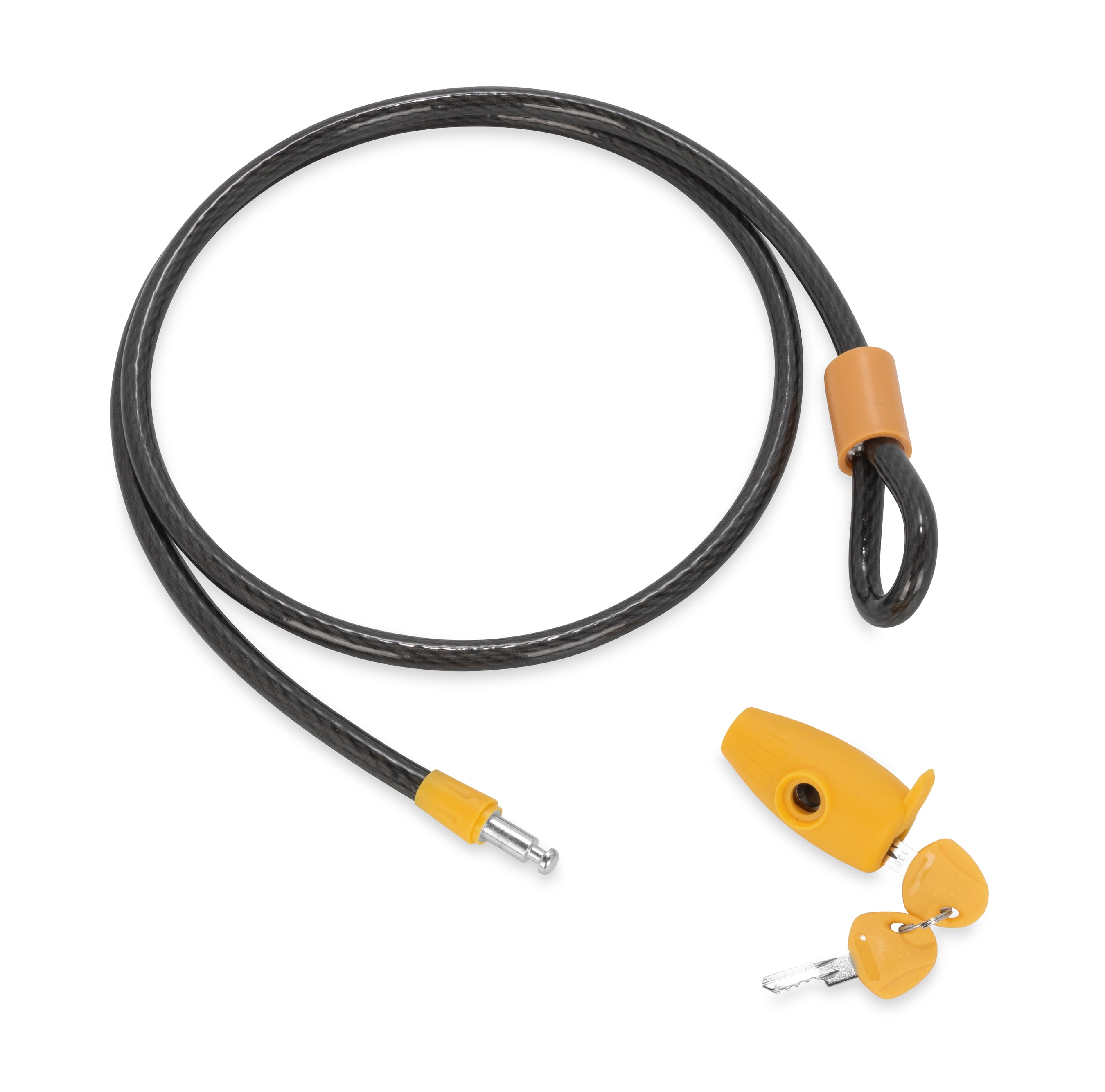 Camco PowerGrip Camper/RV Cable Lock | Features 60" Long Braided Steel Wire Rope with a Durable Vinyl Coating (44290)