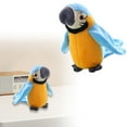 thumbnail image 2 of LGHDIWN 8'' Cute Talking Parrot Repeats What You Say Electronic Interactive Plush Toy Stuffed Animal Record Parrot Waving Wings Funny Bird Toys for Children Girls Boys Best Xmas Gift, 2 of 9