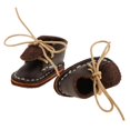 thumbnail image 2 of de Moda Botines con Cordones de material cuero para Muñeca de 12 '' - color Yotijar Muñecas, 2 of 7