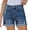 Dark Blue, variant on Denim Shorts for Women High Waist Ripped Distressed Stretchy Pants Slim Fit Summer Casual Comfy Hot Jeans with Pockets