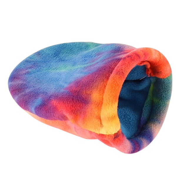 Saco de dormir para hámster Bolsa para esconder mascotas pequeñas Cama duradera para animales pequeños Cálida y adecuada para erizos, ardillas, conejos y ratones (talla S)