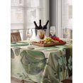 thumbnail image 6 of Green Spring Floral Table Cloth, Summer Botanical Tulip Vintage Waterproof Tablecloth for Rectangle Tables, Reusable Washable Fabric Table Cover for Restaurant Kitchen Dining Tables 52"x70", 6 of 6