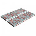 thumbnail image 1 of Fruit Bench Cushion Set of 2, Summer Pattern with Watermelon Slices, Standard Size Foam Pad and Decorative Cover, Coral Pale Blue, by Ambesonne, 1 of 4
