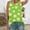 Green womens tank tops, variant on Wycnly Womens Tank Tops Breathable Loose Fit Pullover Vest Tee Tops Summer Fashion Daisy Print Crewneck Sleeveless Shirts Blouse Yellow XXL
