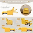 thumbnail image 3 of YODOLLA 3 in 1 Sleeper Sofa Chair with Extra Pillow and Multi-Functional Fold Out Chair Bed in Yellow, 3 of 8