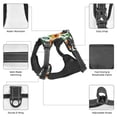 thumbnail image 4 of Dog Harness, Papaya palm leaves No Pull Pet Harness Dog Leash, Step-in Dog Vest Harness, No Choke Reflective Adjustable Puppy Vest for Small Medium Large Dogs, 4 of 6
