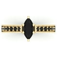 thumbnail image 4 of Black Diamond Engagement rings for women Marquise cut 14K Yellow Gold 1.25 carat tw, 4 of 5