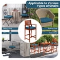 thumbnail image 6 of Gymax 4 Pcs Patio Dining Chair Cushions U-Shaped Chair Pads Non-Slip Bottom Navy Blue, 6 of 9