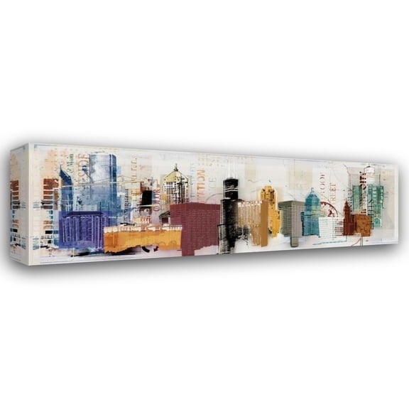 NOAH 24x11 Gallery Wrapped Canvas Wall Art Titled - Urban Design