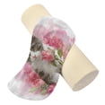 thumbnail image 2 of Cylindrical Pillow Decorative Neck Roll Pillow with Removable Washable Cover Roll Pillow for Knee Leg Neck A Gray-white Cat, 2 of 7