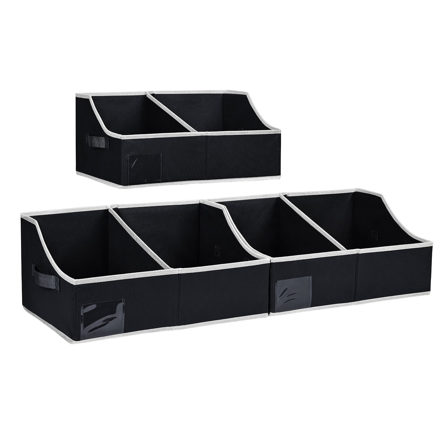 DIMJ Trapezoid Storage Bins, Closet Baskets with Handles, Fabric Bins
