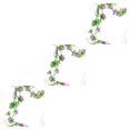 thumbnail image 3 of stanreset 2Pcs Artficial Rose Rattan Hanging Vine Fake Plant Home Wedding Party Decor purple 3Set, 3 of 6