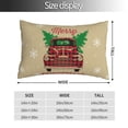 thumbnail image 2 of Pofeuu Christmas Vintage Red Truck Print Polyester Microfiber Plush Pillowcases, Super Soft and Cozy Pillow Case Covers with Envelop Closure（Pillow core not included）-16"x24", 2 of 6