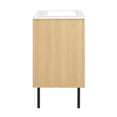 thumbnail image 4 of Modway Chaucer 30" Wood & Rattan Bathroom Vanity in Oak/White, 4 of 16
