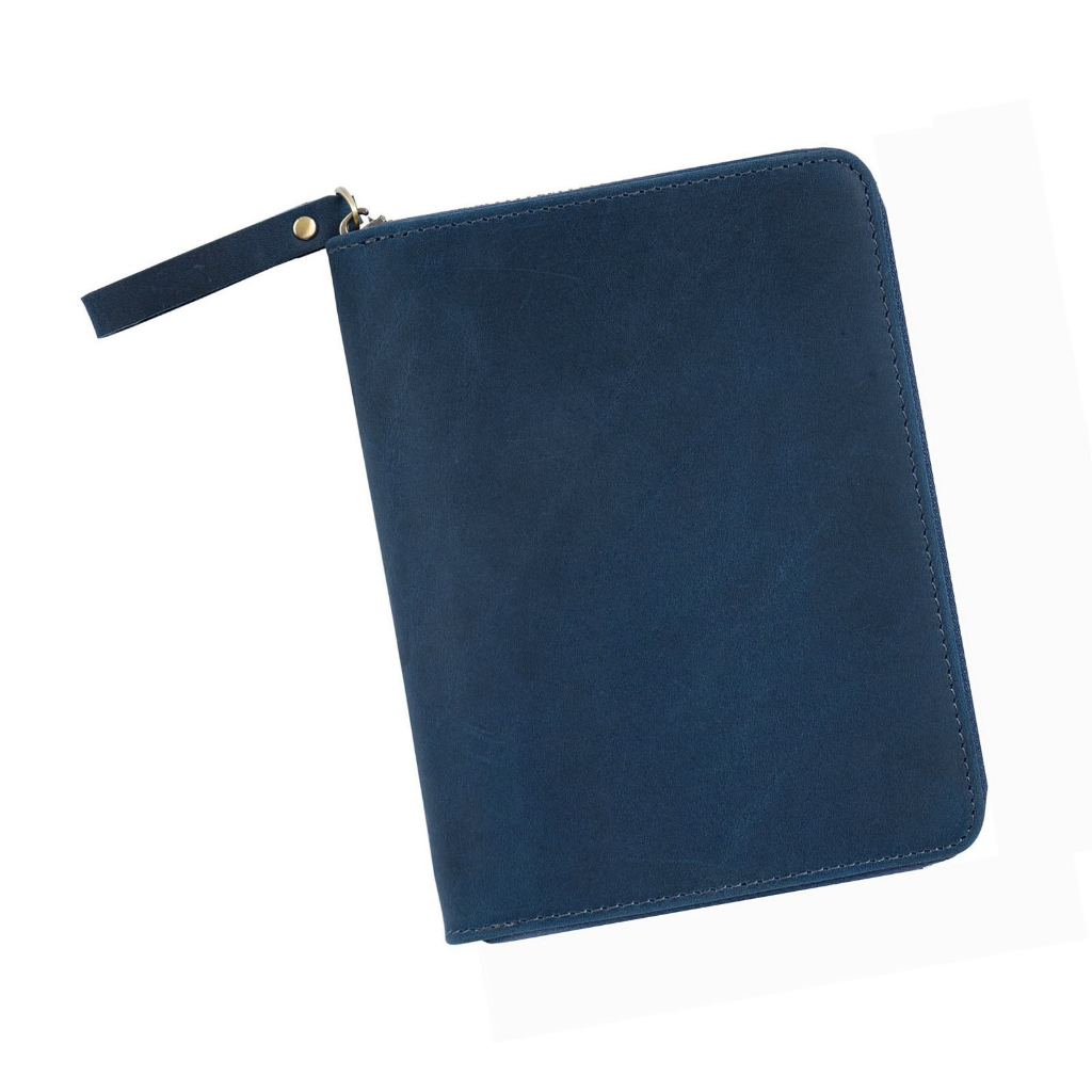 Zippered Leather Cover for 3.5x5.5Inch Pocket Journal Notebook Field Notebook