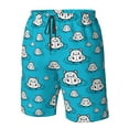 thumbnail image 4 of Fotbe Hippo In Water Head Trajes de Baño Estampados para Hombre, Shorts de Verano de Secado Rápido, Ropa de Playa, Bañadores-XX-Large, 4 of 6