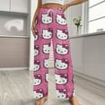 thumbnail image 2 of Hello Kitty Womens Comfy Pajama PJ Pants Lounge Pants Sleepwear Drawstring PJ Bottoms Pants, 2 of 7
