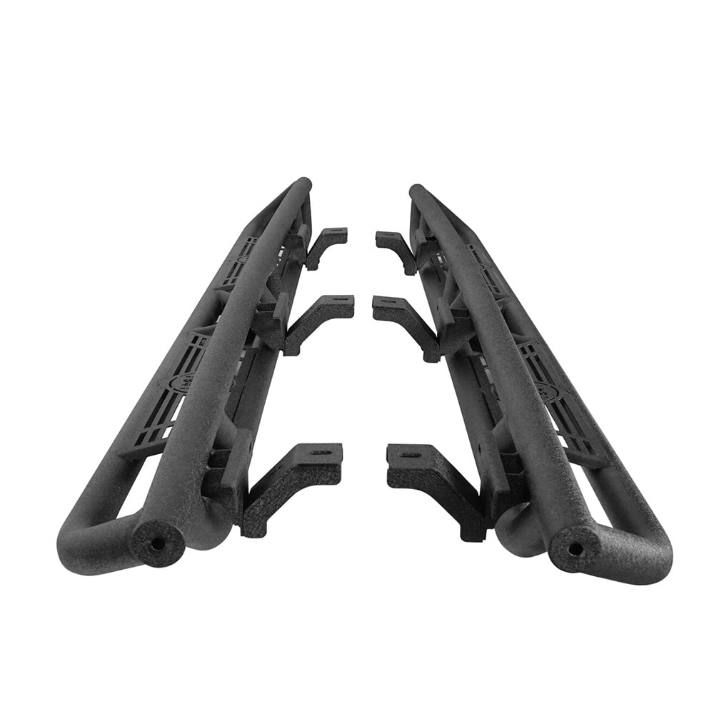 Hooke Road Pair Side Steps Running Board Nerf Bar for 2020-2025Jeep Gladiator JT Black