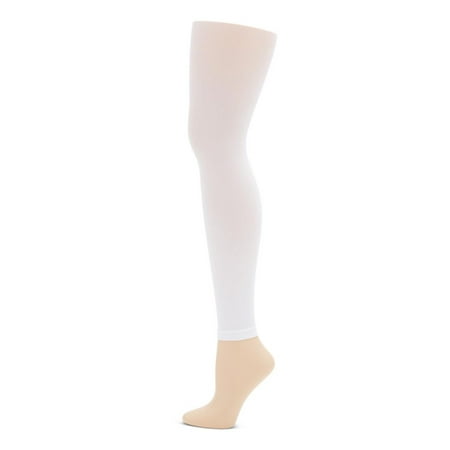Suntan Footless Tights - Footless Tight w Self Knit Waist Band