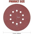 thumbnail image 3 of Pack of 10 225mm sanding discs, P100 grit, with 10 holes, for use on drywall sanders and giraffe sanders., 3 of 5