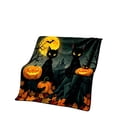 thumbnail image 2 of PoyoKee Throw Blanket for Couch, House Flannel Soft Blanket for Halloween Decorations, 39" x 23" Thanksgiving Fall Decor Cute Quilt for Bed Sofa Cover, 2 of 6