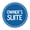 Blue, variant on Signs ByLITA Circle Owner?s Suite Sign (Brushed Silver) - Small