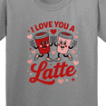 thumbnail image 4 of Inktastic I Love You a Latte Valentines Coffee Love Youth T-Shirt, 4 of 5