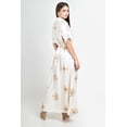 thumbnail image 3 of Vestido camisero bordado Roman Fashion /Juvenil, 01553 (Bco /Beige) beige CH, 3 of 5