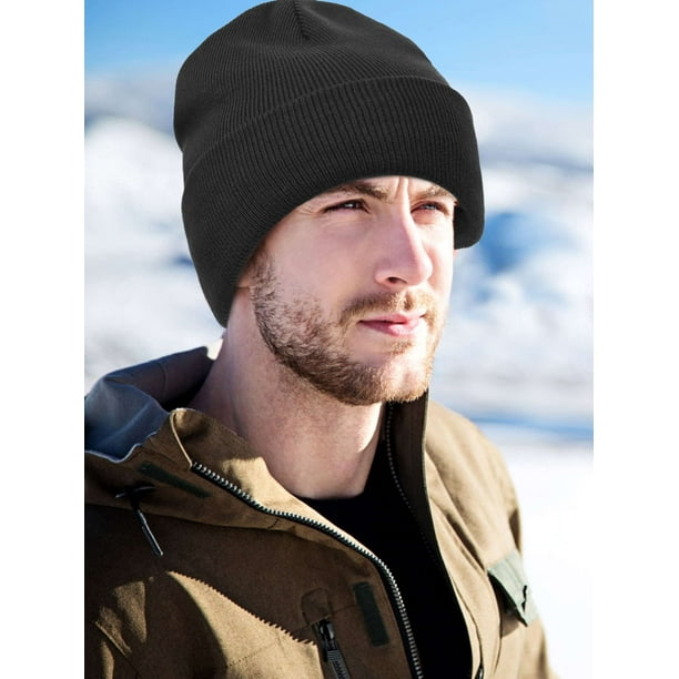 Deago Satin Lined Beanie for Women Men Knit Beanie Hat  display picture 1