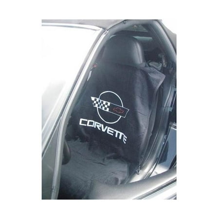 Logo Car Seat Towel - Corvette C4 Logo Seat Towel