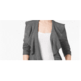 thumbnail image 2 of Karen Scott Women's Ruffle Front Cardigan Black Size L, 2 of 3