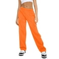 thumbnail image 5 of Baqcunre Pants Casual Gradient Print Bottom Sweatpants Pockets High Waist Sporty Gym Athletic Fit Jogger Pants Trousers Pants For Women Cargo Pants Sweatpants Women,Women'S Pants,Color Orange,XL, 5 of 5