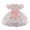 Pink, variant on Bearichfupo Infant Girls Birthday Dress Baby Puffy Sleeve Print Bowknot Princess Party Dress, Sizes 0-6 Months