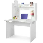 Kids' Loft Collection Desk With Hutch in White