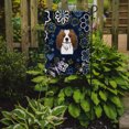 thumbnail image 2 of Carolines Treasures BB5075GF Blue Flowers Cavalier Spaniel Garden Size Flag, 2 of 3