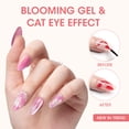 thumbnail image 4 of Gellen Gel Nail Polish, 6×8ml Natural 4 Effects Cat Eye & Blooming & Shimmer & Nude Gel Polish Set with Magnet, Soak off Nail Gel Kit At Home Salon Use, Orange Red Pink Series, 4 of 9