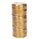 thumbnail image 4 of Cordel de poliéster para envolver regalos con purpurina, accesorio decorativo profesional Oro, 4 of 9
