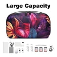 thumbnail image 3 of Plant Electronic Organizer Travel Case - Oxford Cloth Waterproof Travel Organizer for Computer Cable and Gadgets Storage, 3 of 6