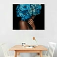 thumbnail image 2 of Shiartex Fall Decor Rose Lady Print On Canvas Wall Art Picture 20x16in for Living Room Bedroom 20x16in, 2 of 3