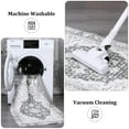 thumbnail image 6 of Boho Area Rug Vintage Medallion Distressed Anti-Slip Rubber Backing Rug Non-Shedding Carpet for Living Room Bedroom Dining Home Office, 6 of 7