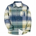 thumbnail image 4 of FDGIU Men's Flannel Shirt 2025 - Long Sleeve Button Down Plaid, Soft Fall Winter Casual Top, 4 of 5