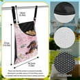 thumbnail image 6 of ZIATUBLE Dachshund Storage Bag Clothespin Cherry Blossom Storage Hanging Organizer Clothespin Holder Western Easy to Clean Hanging Storage Organizer Rack for Home Outdoor Supply, 6 of 7