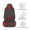 thumbnail image 4 of Daiia Red Ladybugs Printed Car Seat Cover - Waterproof & Sweatproof - Universal Fit, Machine Washable, Non-Slip - Seat Protector for Car, Truck, SUV, Van (1 Pack), 4 of 5