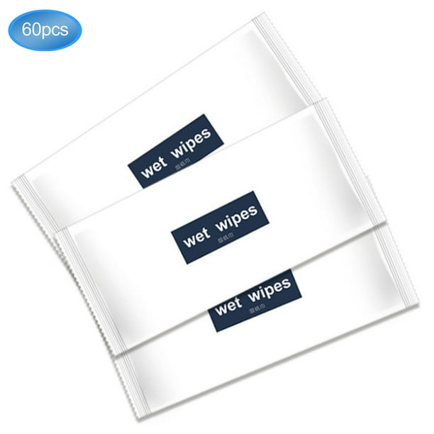 Wet Tissue 60pcs Wet Wipes with Moist Towelette Hygienic Wipes Smart Functionality
