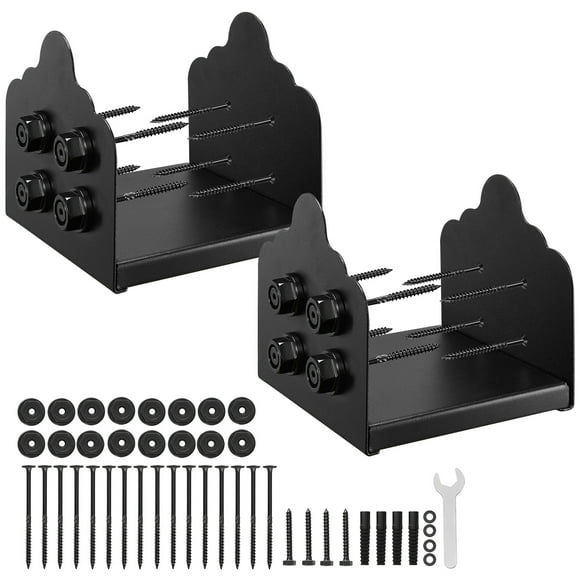 VEVOR 2 Pack 8x8 Post Base Brackets Wood Fence Post Anchor Inner Size 7.9x7.5 inch